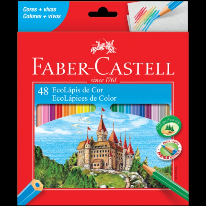 Lápis de cor 48 cores Faber-Castell