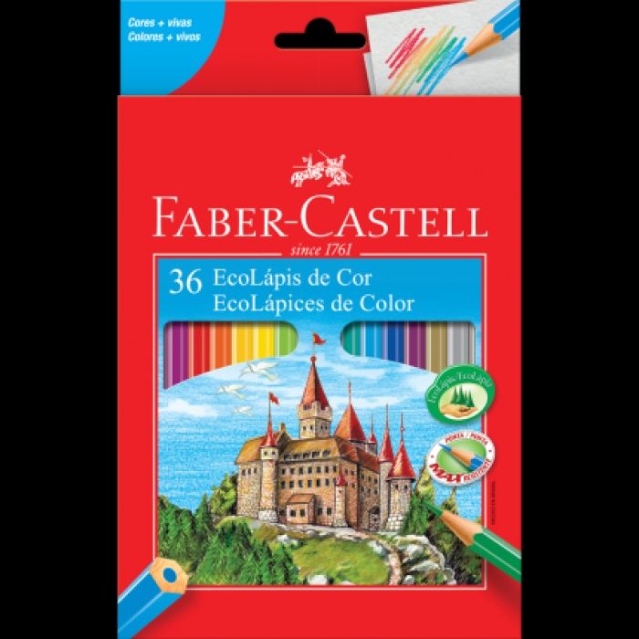 Lápis de cor 36 cores Faber-Castell