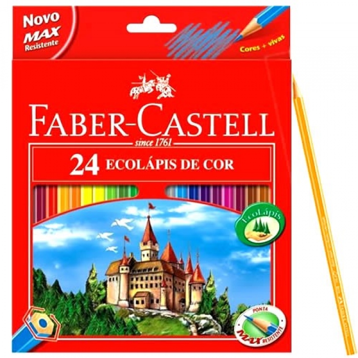 Lápis de cor 24 cores Faber-Castell